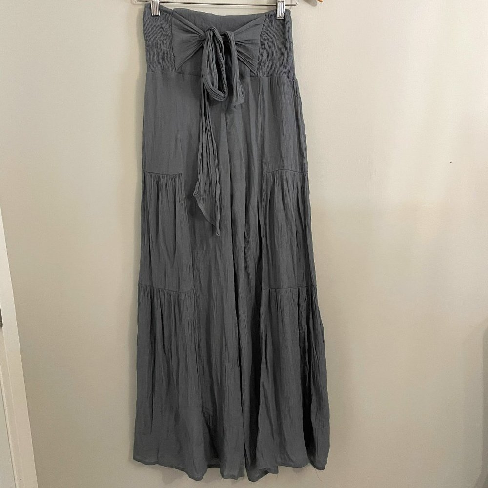 Grey Wide Leg Pants
